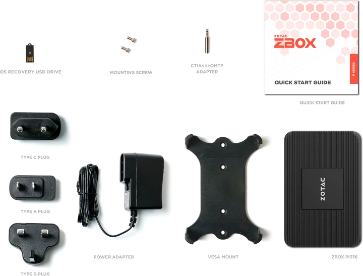 Komputer Zotac ZBox Pico (ZBOX-PI336-W5C) - obraz 6