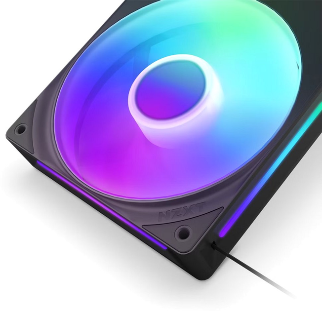 Повітряне охолодження для ПК NZXT F280 RGB Core Fan (Single Frame) Black (RF-U28HF-B1) - зображення 5