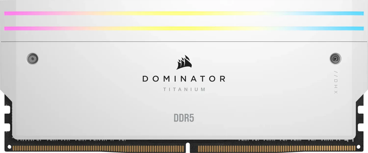 Оперативна пам'ять Corsair DDR5-6000 49152MB PC5-48000 (Kit of 2x24576) Dominator Titanium RGB White (CMP96GX5M2B6400C32W) - зображення 4