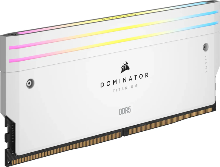 Оперативна пам'ять Corsair DDR5-6000 49152MB PC5-48000 (Kit of 2x24576) Dominator Titanium RGB White (CMP96GX5M2B6400C32W) - зображення 7