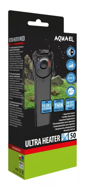 Нагрівач для акваріума Aquael Ultra Heater Day & Night 50 Вт (5905546335928) - зображення 1