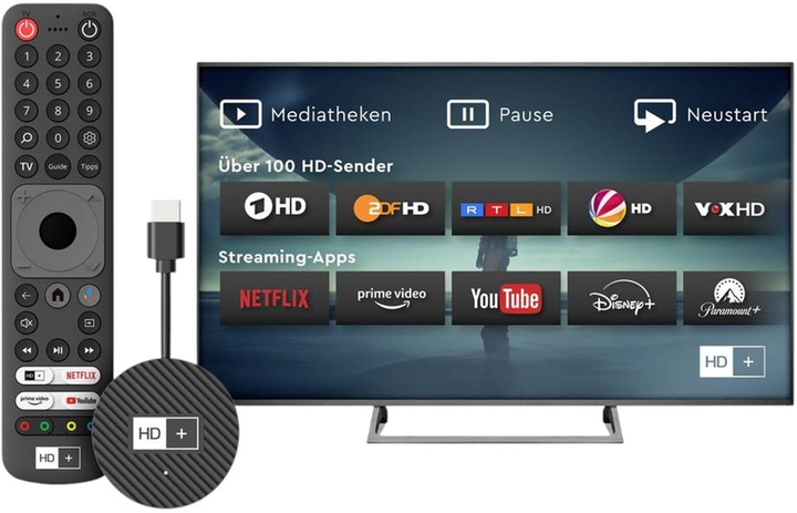 Медіаплеєр HD plus HD+ IP на 3 місяці Black (4260155560408) - зображення 9