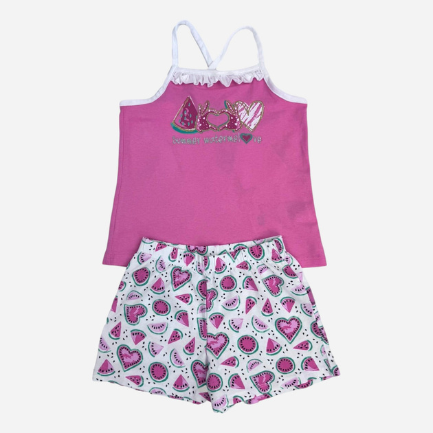 Komplet dziecięcy dla dziewczynki (koszulka bez rękawów + spodenki) Chicco 09073736000000-031 92 cm Różowy/Biały (8059609332922) - obraz 1