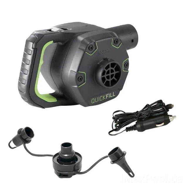 Аккумуляторный насос на Intex 12V от прикуривателя для надувных изделий 66642 Черный - Фото 6 Аккумуляторный насос на Intex 12V от прикуривателя для надувных изделий 66642 Черный - изображение 6
