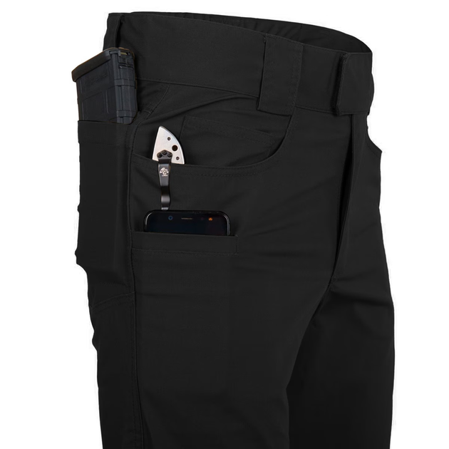 Брюки Helikon Greyman Tactical DuraCanvas, Black, W30/L32 - изображение 5