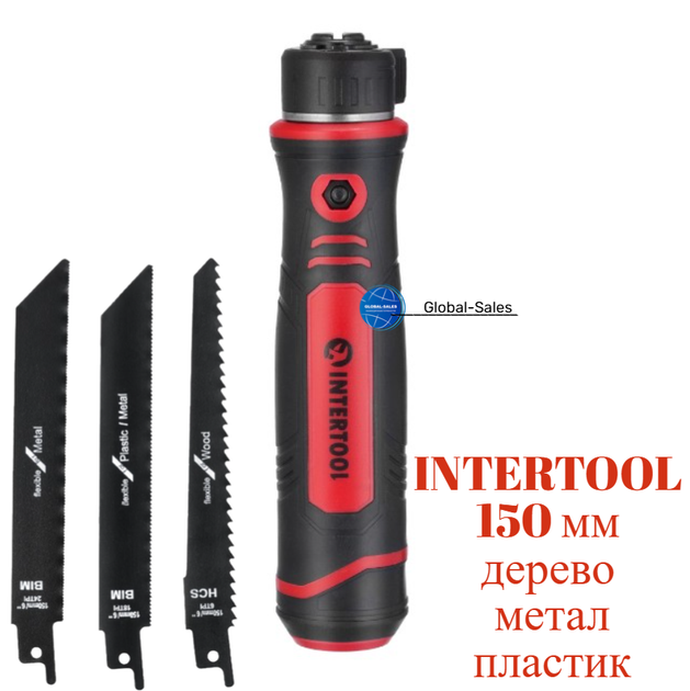 Ножовка под полотно для сабельной пилы Intertool 280 мм (3 шт.) (HT-3201) - Фото 1 Ножовка под полотно для сабельной пилы Intertool 280 мм (3 шт.) (HT-3201) - изображение 1