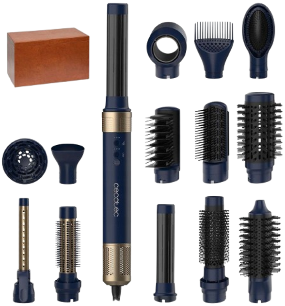 Фен-щітка Cecotec Bamba CermicCare AirGlam 14 в 1 Blue (BAMBA CERMICCARE 14IN1 AIRGLAM BLUE) - зображення 1