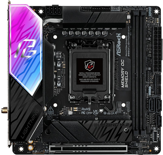 Płyta główna ASRock B860I Lightning Wi-Fi (s1851, Intel B860, PCI-Ex16) - obraz 2