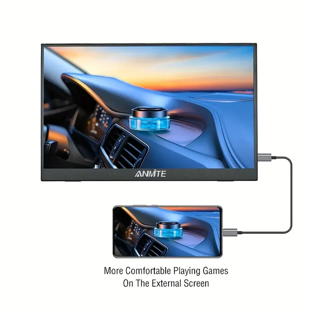 Портативный FullHD IPS монитор 15.6" с сенсорным экраном Anmite - Фото 3 Портативный FullHD IPS монитор 15.6" с сенсорным экраном Anmite - изображение 3