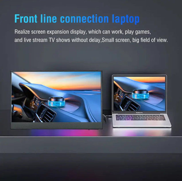 Портативный FullHD IPS монитор 15.6" с сенсорным экраном Anmite - Фото 6 Портативный FullHD IPS монитор 15.6" с сенсорным экраном Anmite - изображение 6