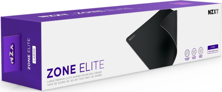 Podkładka gamingowa NZXT Zone Elite L Speed/Control (MM-LRGPR-BK) - obraz 6