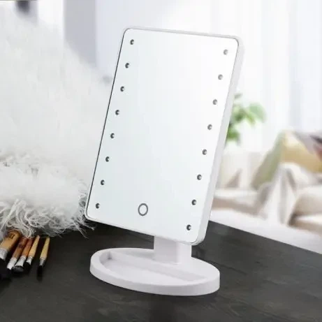 Косметичне дзеркало Magic MakeUp Mirror з підсвічуванням 16 світлодіодів Біле 5308 - зображення 2