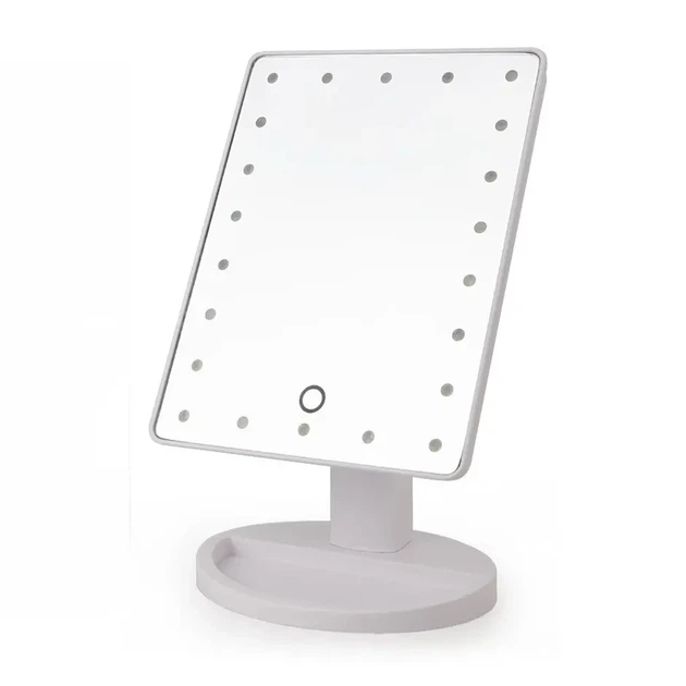 Косметичне дзеркало Magic MakeUp Mirror з підсвічуванням 16 світлодіодів Біле 5308 - зображення 4