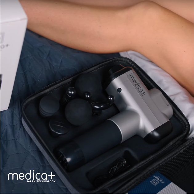 Перкуссионный ручной массажер для тела и мышц Medica+ MassHand Pro 6.0 - изображение 13