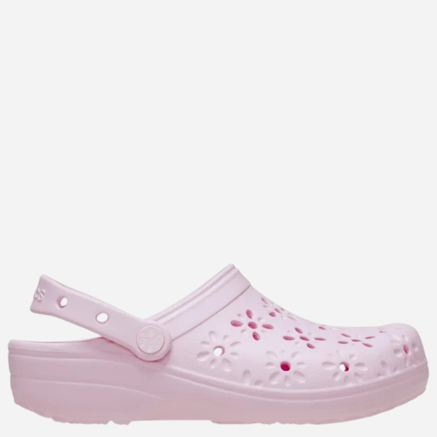 Жіночі крокси Crocs Classic Floral Cut Out Clog 210927-6ZW 38-39 (M6/W8) Світло-рожеві (198445118135) - зображення 1
