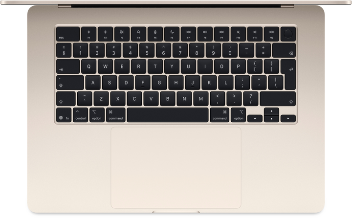 Ноутбук Apple MacBook Air 15.3" M4 16/512GB 2025 (MW1K3RU/A) (QWERTY+кирилиця) Starlight - зображення 2
