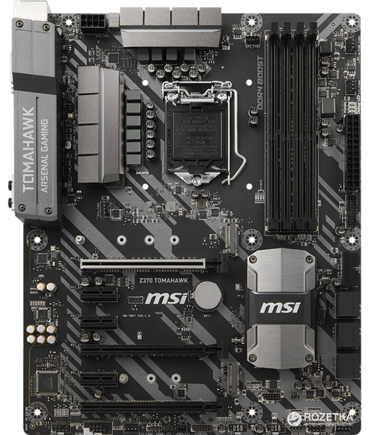 CPU MSI Z370 TOMAHAWK + Intel Core i5-8400 Материнская плата MSI Z370 Tomahawk (s1151, Intel Z370, PCI
