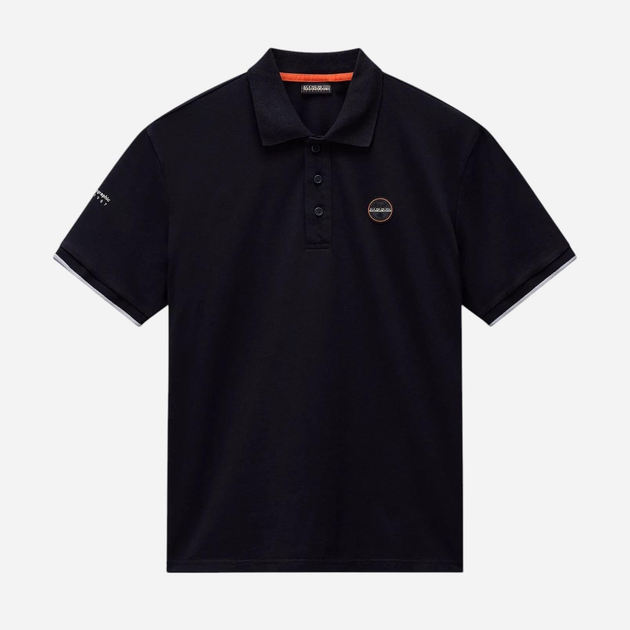 Koszulka polo męska Napapijri E-Badge Sum NP0A4IDA0411 XL Czarna (198265094213) - obraz 5