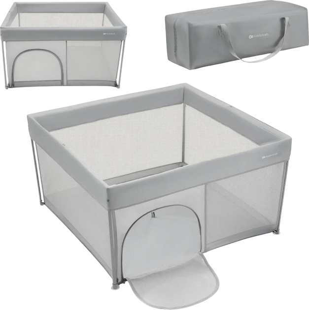 Манеж KinderKraft Ziki Grey (00-00305320) - изображение 2
