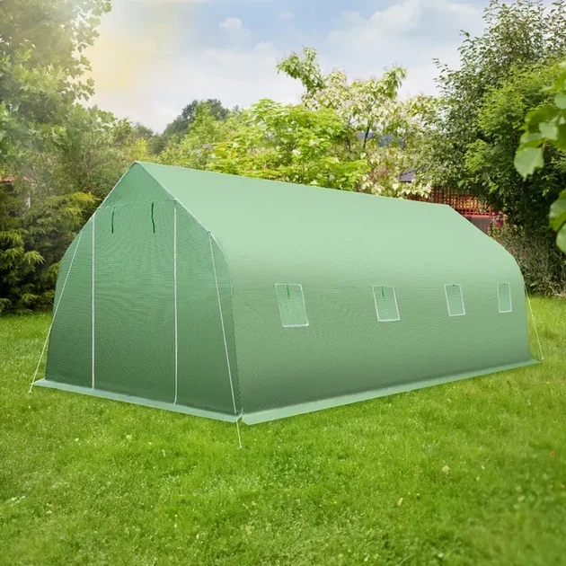 Плівковий теплиця у формі намету 18 m2 600 x 300 x 205 см - зображення 3