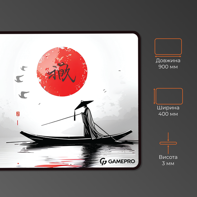Игровая поверхность Gamepro MP275JR Control/Speed 900 x 400 х 3 мм Grey - изображение 4