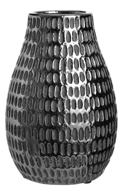 Wazon HOMLA Fida w plamki srebrny 16 x 23 cm (5906496705076) - obraz 1