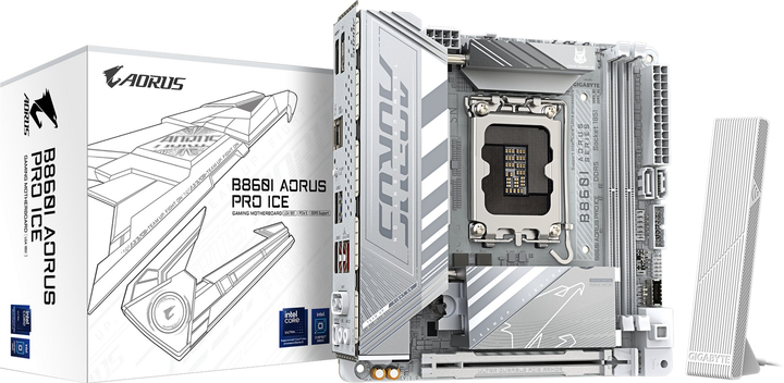 Материнська плата Gigabyte B860I AORUS PRO ICE (LGA1851, Intel B860, PCI-Ex16) - зображення 6