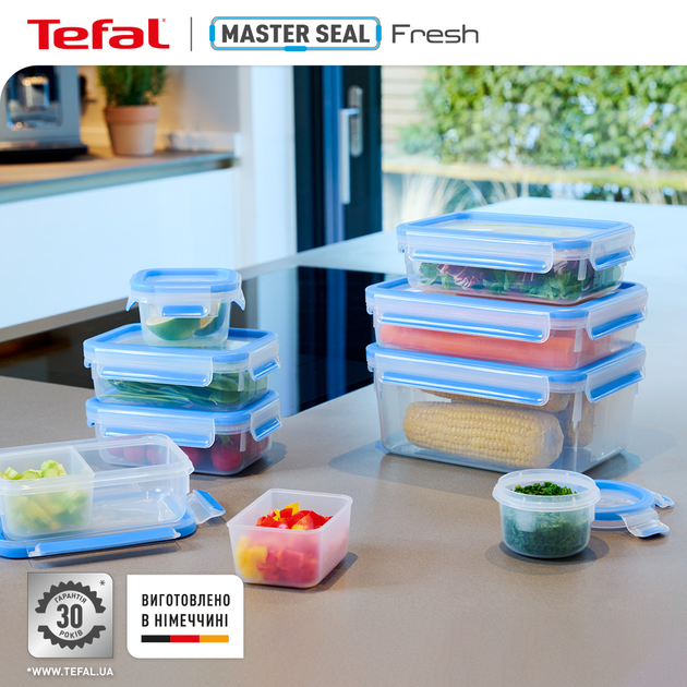 Набір контейнерів Tefal Master Seal Fresh Круглі 0.15 л + 0.35 л (K3022812) (SET19_2пр.) - зображення 6