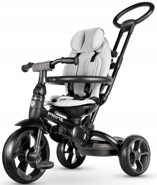 Rowerek trójkołowy Qplay New Prime Szary (5061047480298) - obraz 4