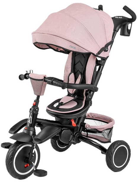 Триколісний велосипед Milly Mally Stanley Rubber New Рожевий (5907090700078) - зображення 1