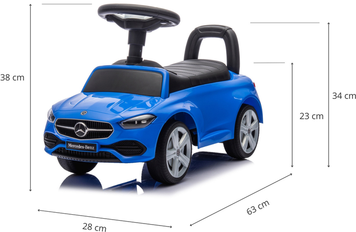 Pojazd Milly Mally Mercedes C-Class S Niebieski (5901761127195) - obraz 6