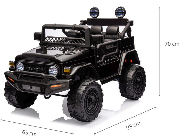 Електромобіль Milly Mally Toyota FJ Cruiser Чорний (5901761129229) - зображення 13