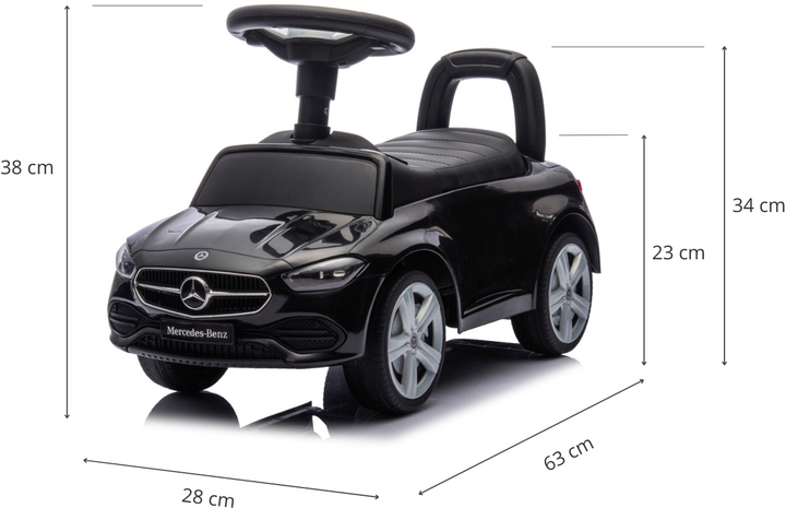 Pojazd Milly Mally Mercedes C-Class S Czarny (5901761127201) - obraz 4