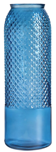 Wazon HOMLA Mikka szklany niebieski 45 cm (5904183896465) - obraz 1