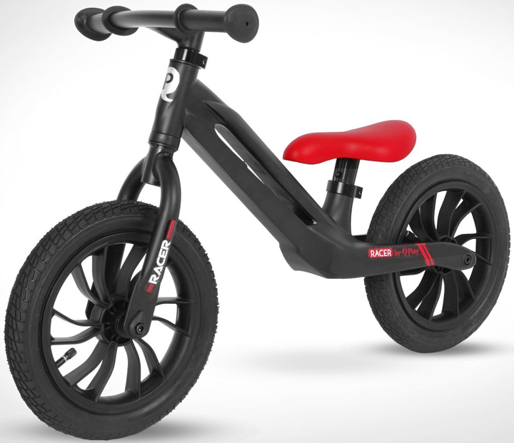 Rowerek biegowy Qplay Racer Czarny (5061047480830) - obraz 2