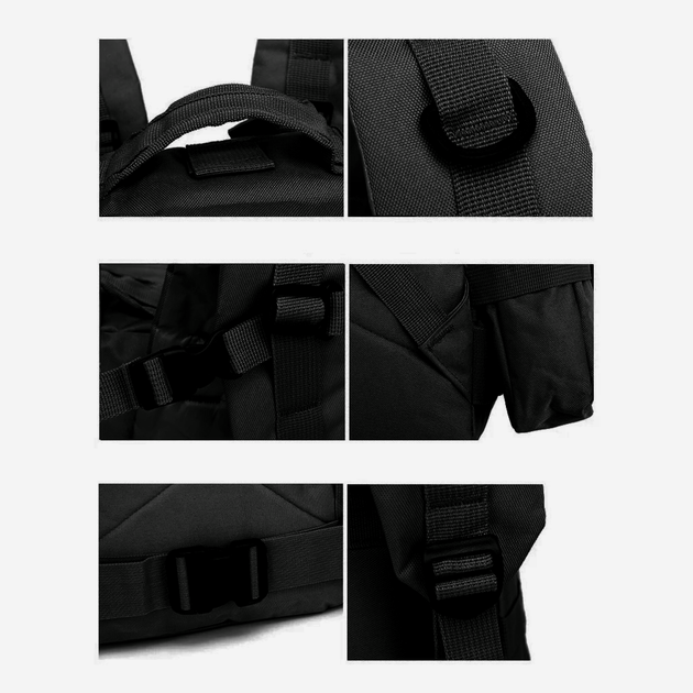 Тактичний рюкзак Vik-Tailor Silver Knight TY-216, Black - изображение 5