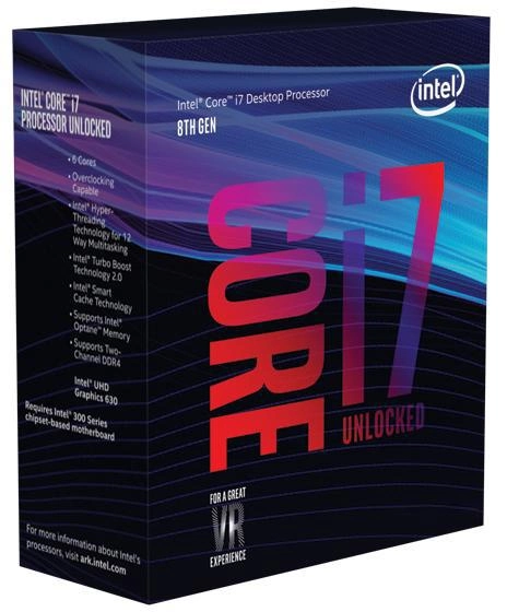 Процессор Intel Core i7-8700K 3.7GHz/8GT/s/12MB (BX80684I78700K) s1151 BOX - изображение 1