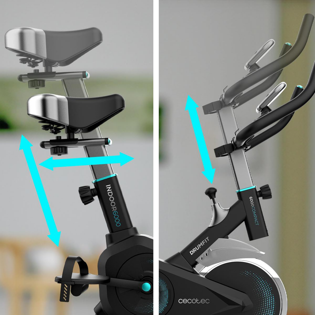 Велотренажер стаціонарний Cecotec Drumfit Indoor 6000 Compact (8435484072397) - зображення 10