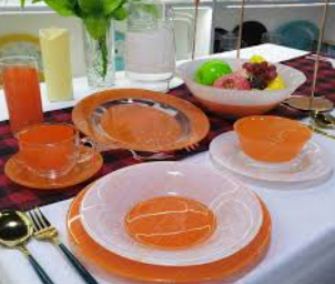 Столовий сервіз Luminarc Ambi Poppy Orange 46 предметів V5977 - зображення 2