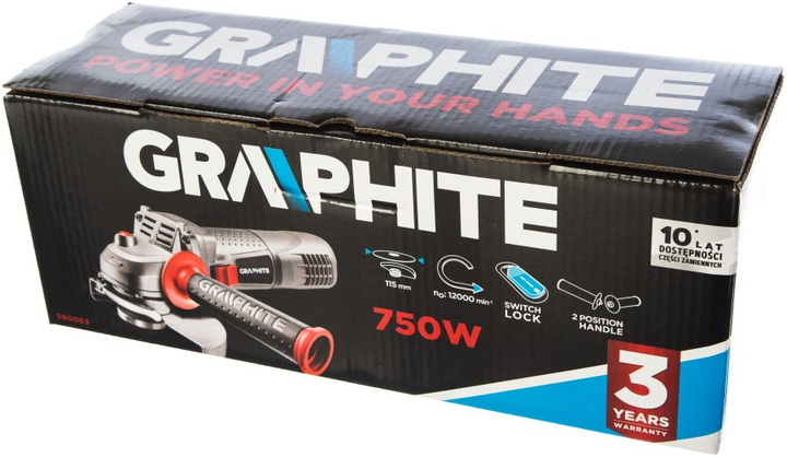 Кутова шліфмашина Graphite 59G063 (5902062024336) - зображення 4