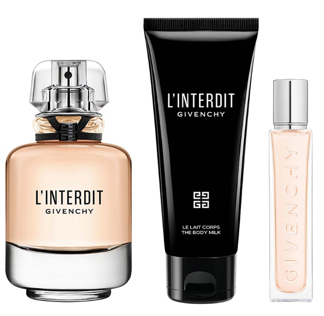 Zestaw damski Givenchy L'interdit Woda perfumowana 80 ml + 12.5 ml + Mleczko do ciała 75 ml (3274872481428) - obraz 2