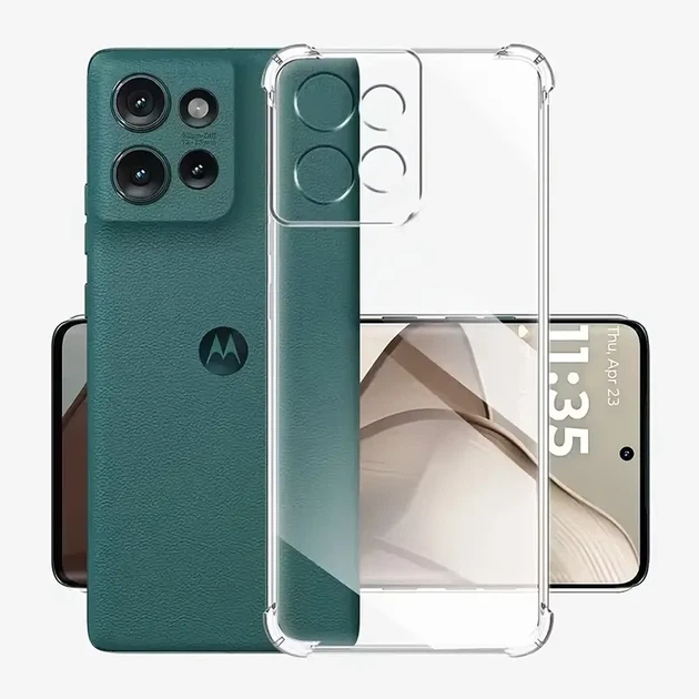 Протиударний прозорий чохол для Motorola Moto Edge 50 Neo - Фото 1 Протиударний прозорий чохол для Motorola Moto Edge 50 Neo - зображення 1