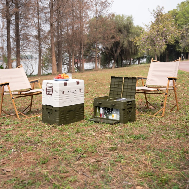 Składana skrzynia kempingowa Nils Camp NCB4003 42 l Green (5908261682223) - obraz 11