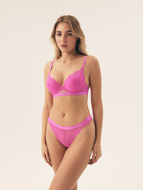 Бюстгальтер Push-up з кісточками мереживний Bloovii Ocrissa 42244-42X 80C Рожевий (5903972543351) - зображення 3