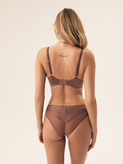 Biustonosz damski bez Push Up usztywniany Esotiq Influensa 42322-84X 90C Brązowy (5903972376737) - obraz 4