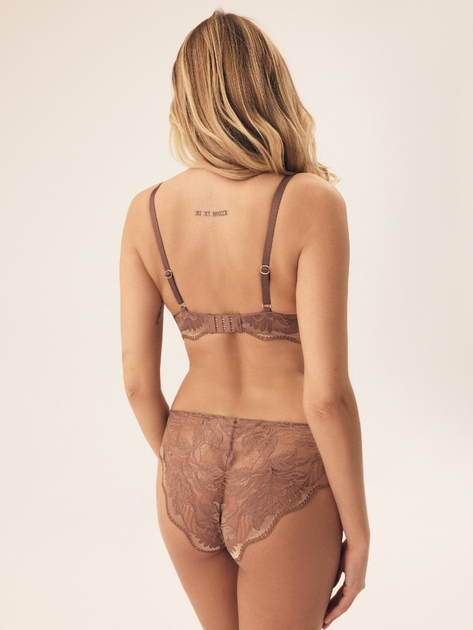 Biustonosz damski Push Up z fiszbinami Esotiq Kavi 42325-84X 80B Brązowy (5903972385852) - obraz 4