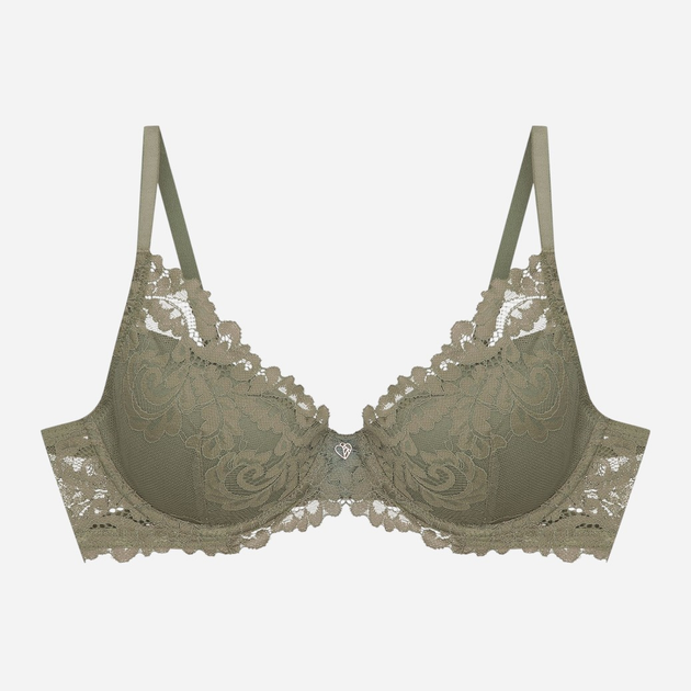 Бюстгальтер Push-up з кісточками мереживний Esotiq Lynn 42329-87X 70D Хакі (5903972387047) - зображення 11