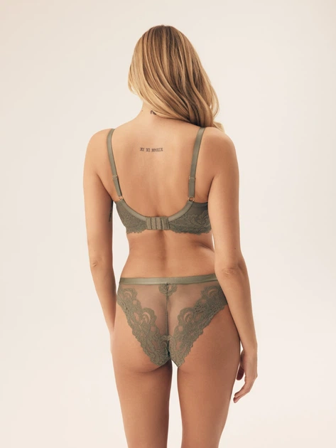 Biustonosz damski bez Push Up usztywniany Esotiq Lynn 42330-87X 90D Khaki (5903972387238) - obraz 4