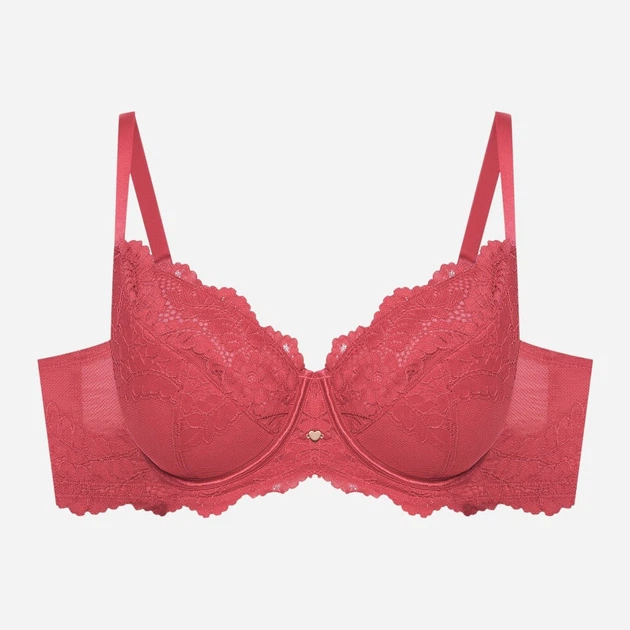 Бюстгальтер з кісточками мереживний Esotiq Sweetheart 42355-42X 70E Рожевий (5903972394113) - зображення 6