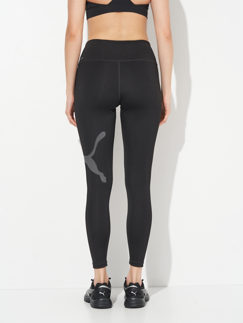 Спортивные леггинсы для фитнеса женские Puma Train All Day Graphic Tight - Big Logo 52667601 XXS Black (4067984139436) 